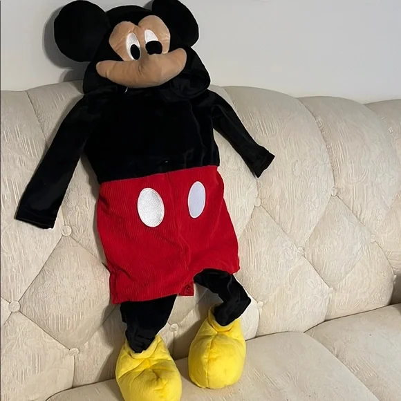 Kids Mickey Mouse Costume - Black, Red, Yellow